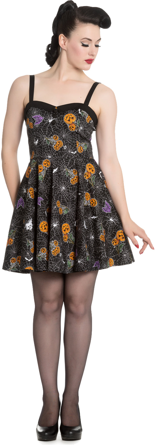 Hell_Bunny_HARLOW_Halloween_SPIDERWEB_Traeger_Mini_SWING_KLEID_Dress_killer_kirschea8Y20GPvjhf49