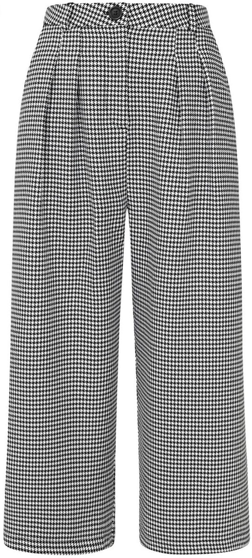 Hell_Bunny_HARVEY_Vintage_DOGTOOTH_High_Waist_CULOTTES_Caprihose_Trousers_killer_kirsche4gW4lJO8bibtr