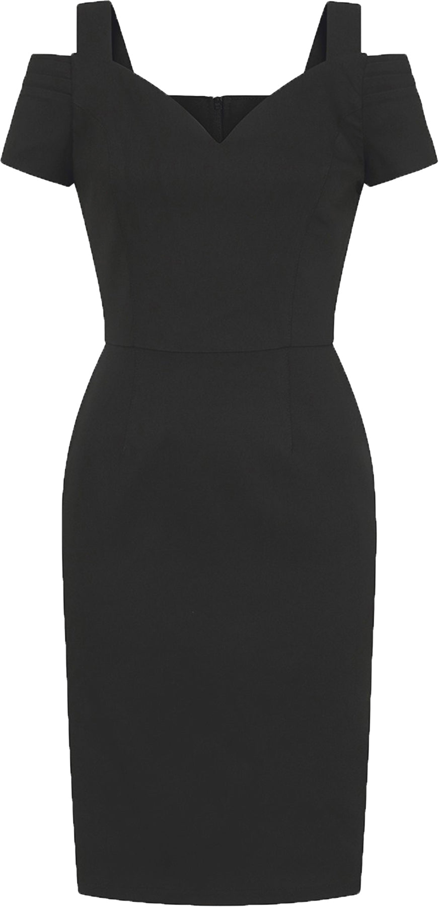 Hell_Bunny_HELENA_Vintage_PLAIN_Kurzarm_PENCIL_DRESS_Bleistiftkleid_Schwarz_killer_kirscheCoDKqAiFvWkgg