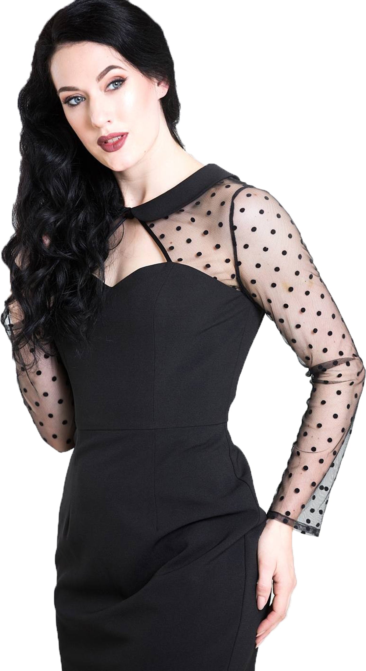 Hell_Bunny_HOLLYWOOD_Polka_Dot_Peter_Pan_PENCIL_DRESS_Kleid-3vKo8w9qEctyqT
