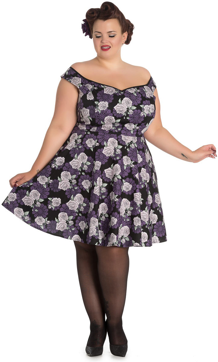 Hell_Bunny_ILSA_Roses_FLOWER_50s_Blueten_Swing_MINI_Dress_KLEID_Plus_Size_killer_kirsche