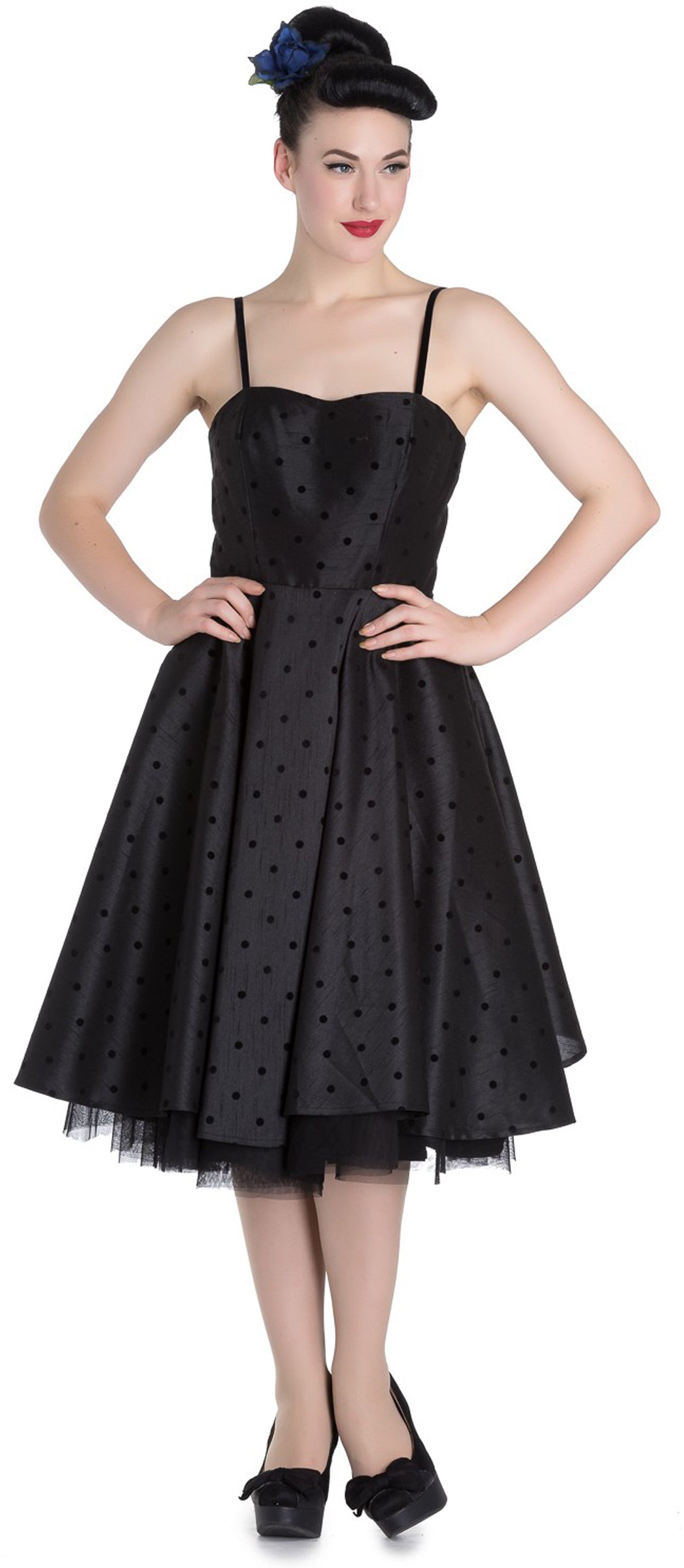 Hell_Bunny_ISABELLA_Prom_Polka_Dots_Punkte_Vintage_Swing_KLEID_-_Schwarz