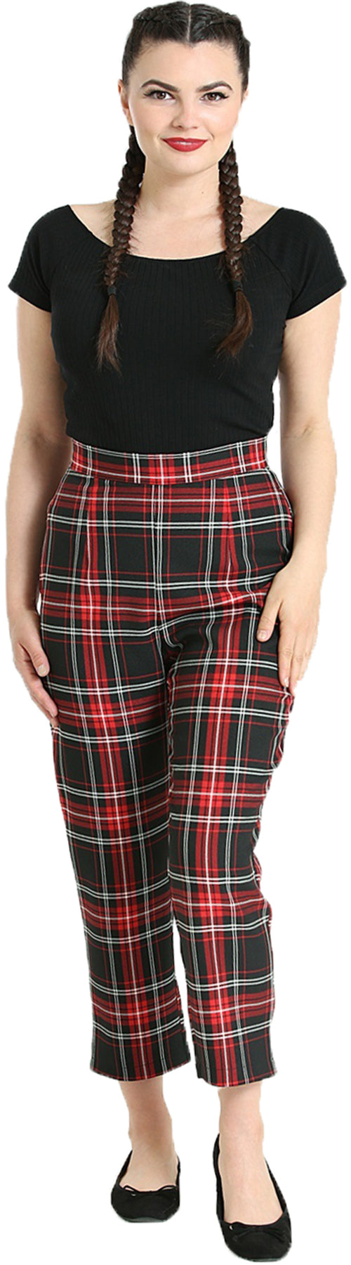 Hell_Bunny_ISLAY_Retro_TARTAN_High_Waist_Cropped_CIGARETTE_TROUSERS_Hose_Killer_Kirsche-1