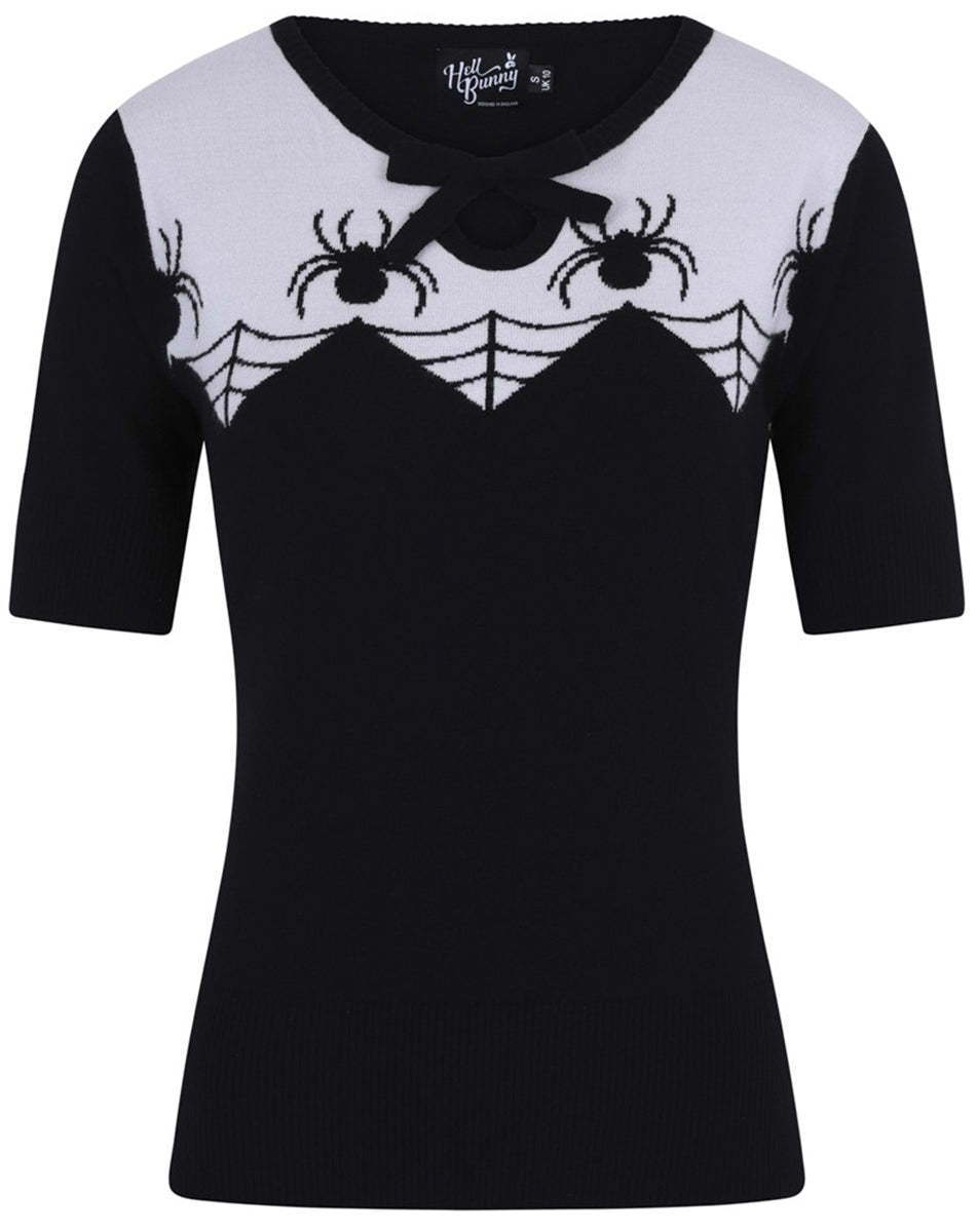 Hell_Bunny_ITSY_BITSY_Spinnen_SPIDER_Rundhals_Bow_PULLOVER_Jumper-4