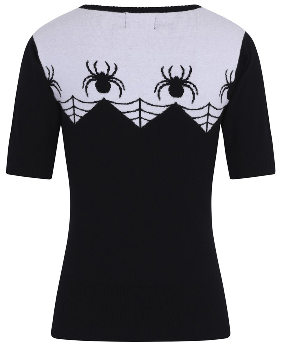 Hell_Bunny_ITSY_BITSY_Spinnen_SPIDER_Rundhals_Bow_PULLOVER_Jumper-5