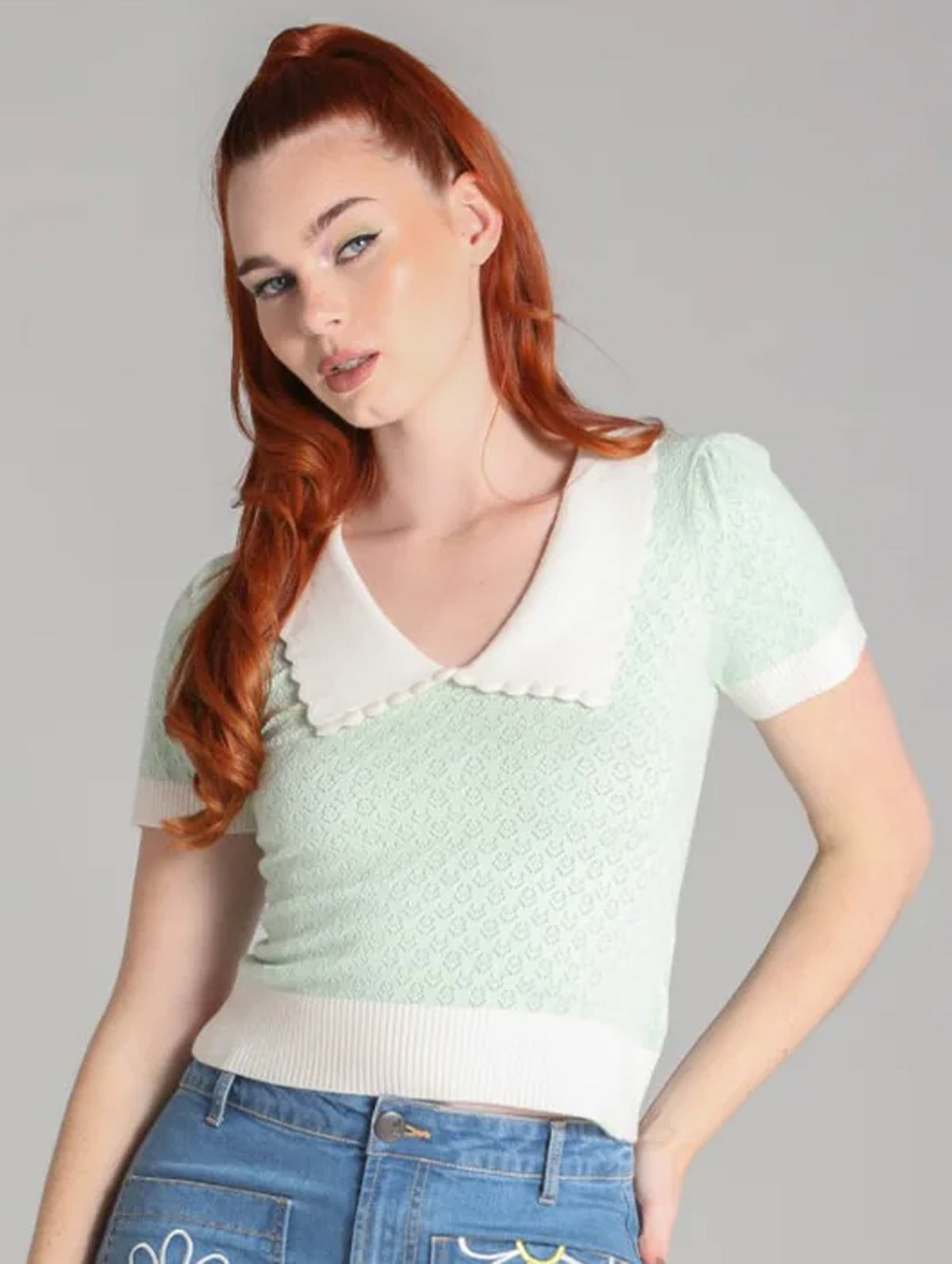 Hell_Bunny_JOANIE_JACQUARD_Vintage_Knitted_Strick_Edge_Collar_Lochmuster_Oberteil__Sweater_-_Mint-3