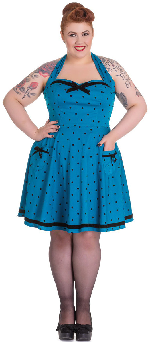 Hell_Bunny_JOLENE_Polka_Dots_50s_Neckholder_Velvet_Bow_KLEID_Plus_Size_Blau-1