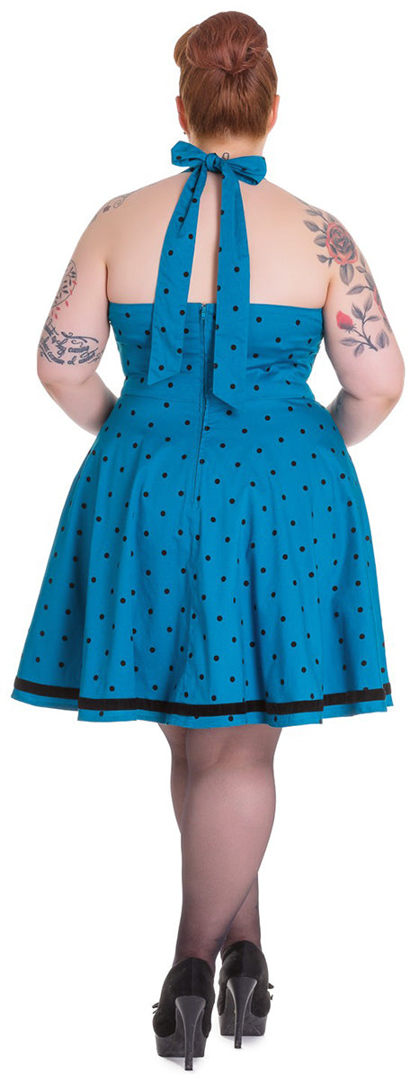 Hell_Bunny_JOLENE_Polka_Dots_50s_Neckholder_Velvet_Bow_KLEID_Plus_Size_Blau-2
