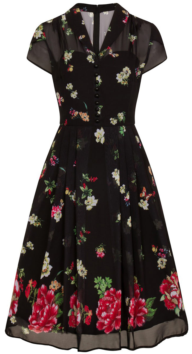 Hell_Bunny_JOLIE_PAPILLON_Vintage_Floral_Butterfly_V-Neck_Dress_KLEID-1