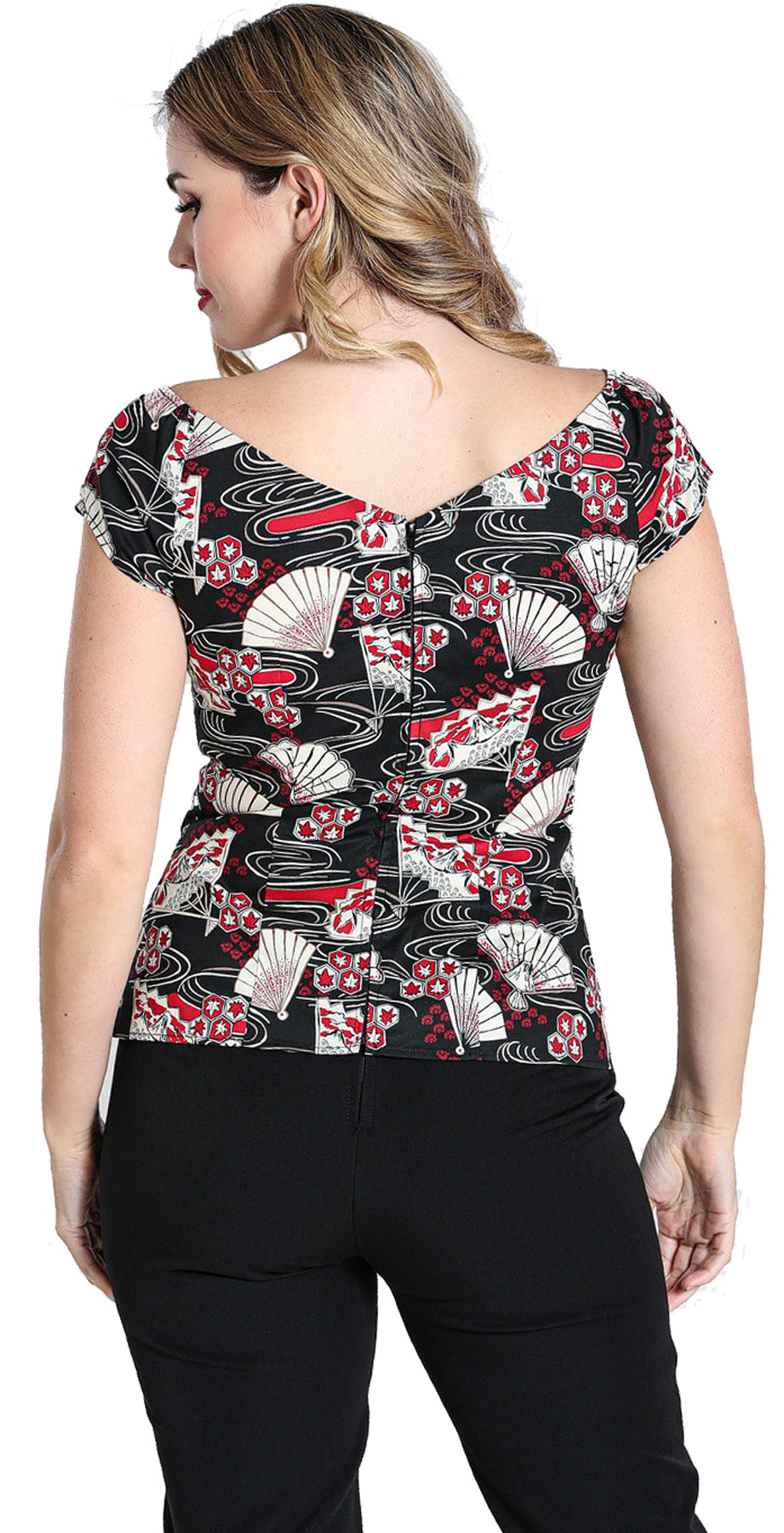 Hell_Bunny_LANAH_Vintage_ORIENTAL_FANS_Faecher_V-NECK_Kurzarm_50s_SHIRT_Top_killer_kirsche_2eBHxadYIeEkyv