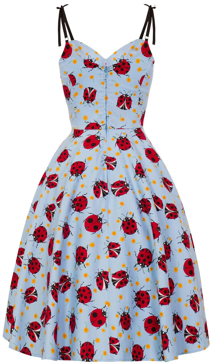 Hell_Bunny_LILA_Daisies_LADYBIRD_Marienkaefer_Traeger_SWING_DRESS_Kleid-5