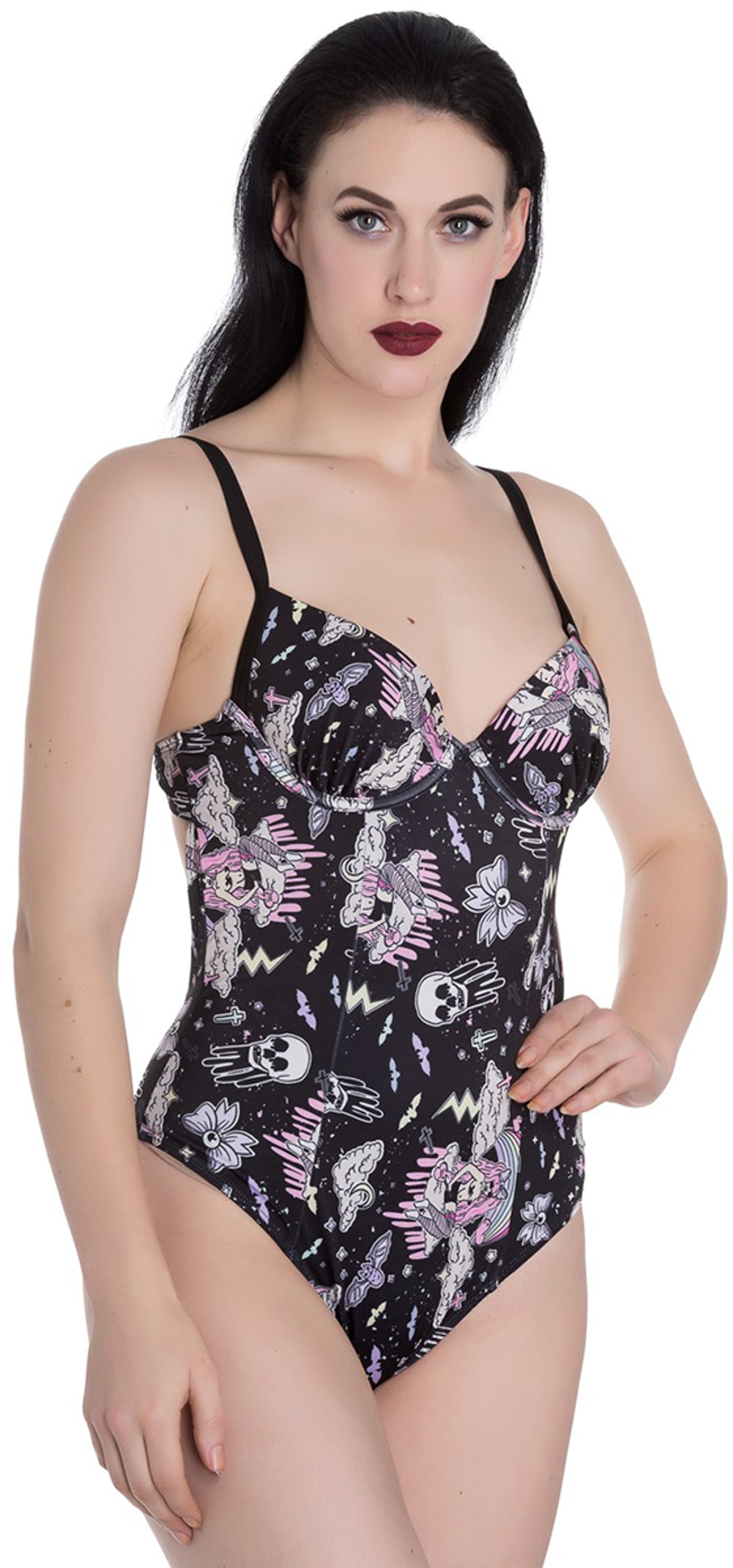 Hell_Bunny_LILLIBAT_Pin_Up_SKULL_Bat_BOW_SWIMSUIT_BadeanzugBKuTBXKDfFgwq