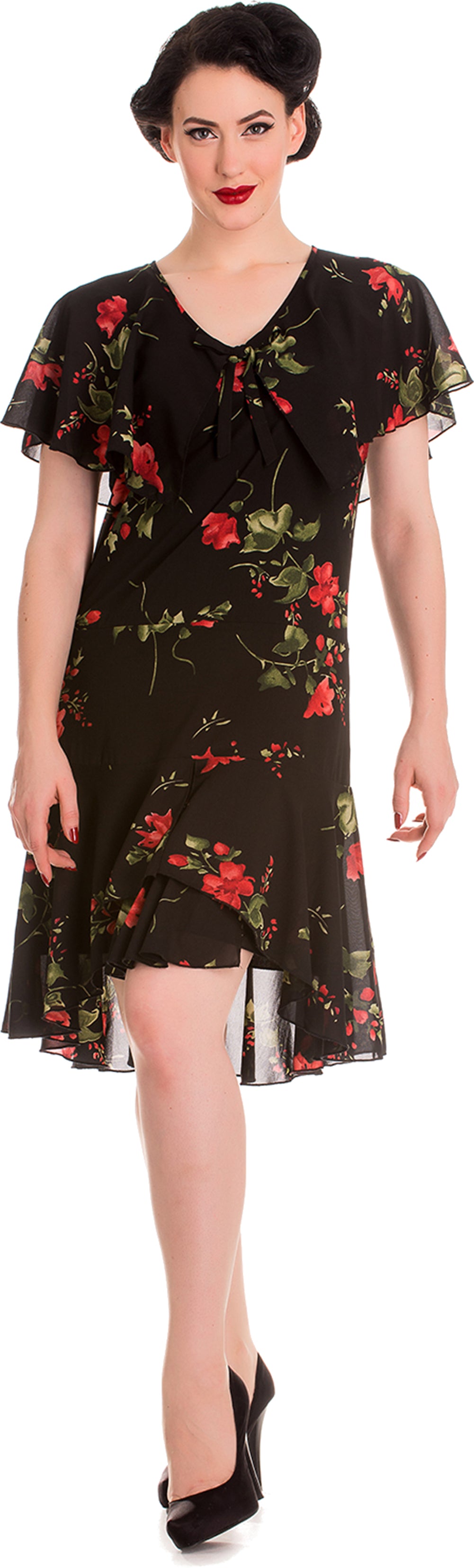Hell_Bunny_LILY_Chiffon_Vintage_Flower_Flutter_Sleeve_50s_Dress_KLEID