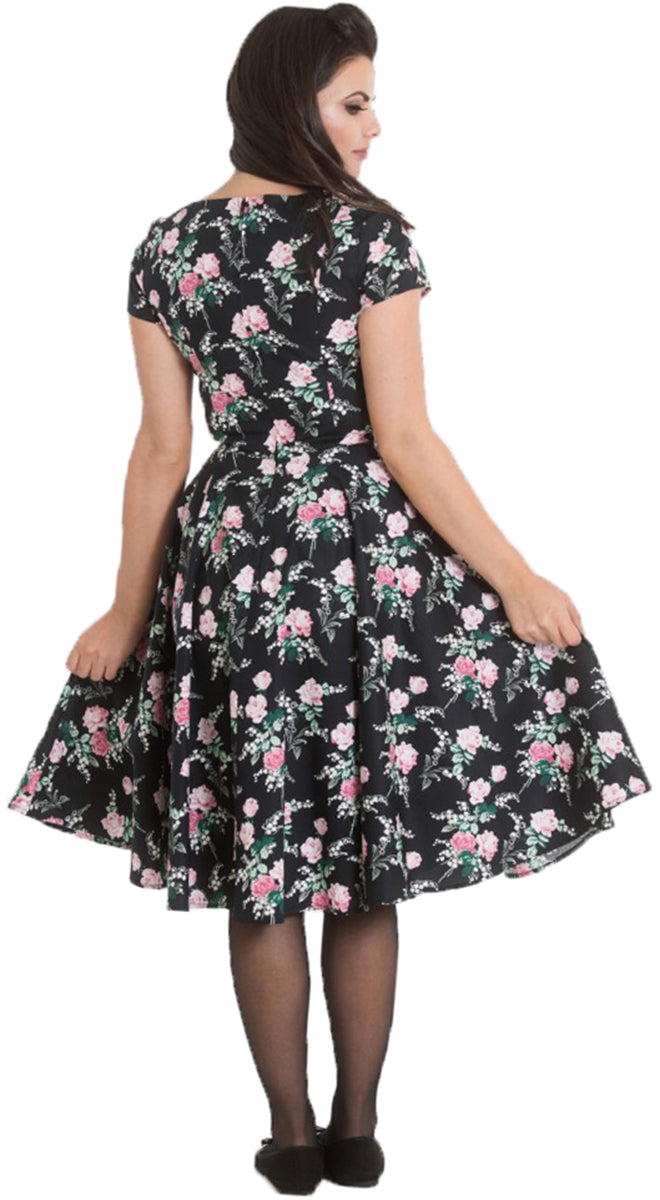 Hell_Bunny_LILY_Vintage_ROSE_Blumen_SWEETHEART_Kurzarm_SWING_Dress_KLEID-3