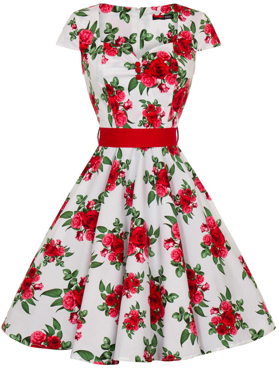 Hell_Bunny_LORENE_Floral_ROSE_Vintage_Kurzarm_SWING_DRESS_Kleid-3dXwMjk0BZ42Gs