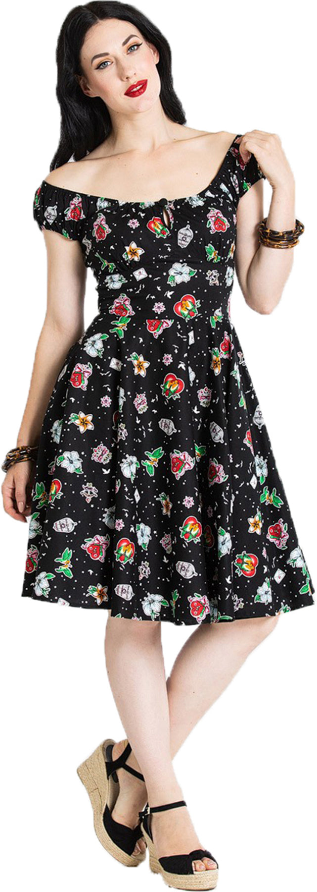 Hell_Bunny_LOVEBIRD_Hibiskus_VOGEL_Retro_Stars_Swing_Dress_KLEID_killer_kirschedeQMKnXH3LsS4