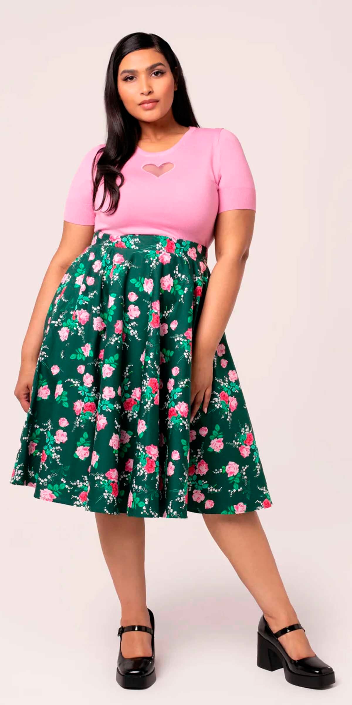 Hell_Bunny_MABEL_ROSES_Vintage_Blueten_Rosen_Full_Circle_50s_SWING_SKIRT_Rock_-_Dunkelgruen-3