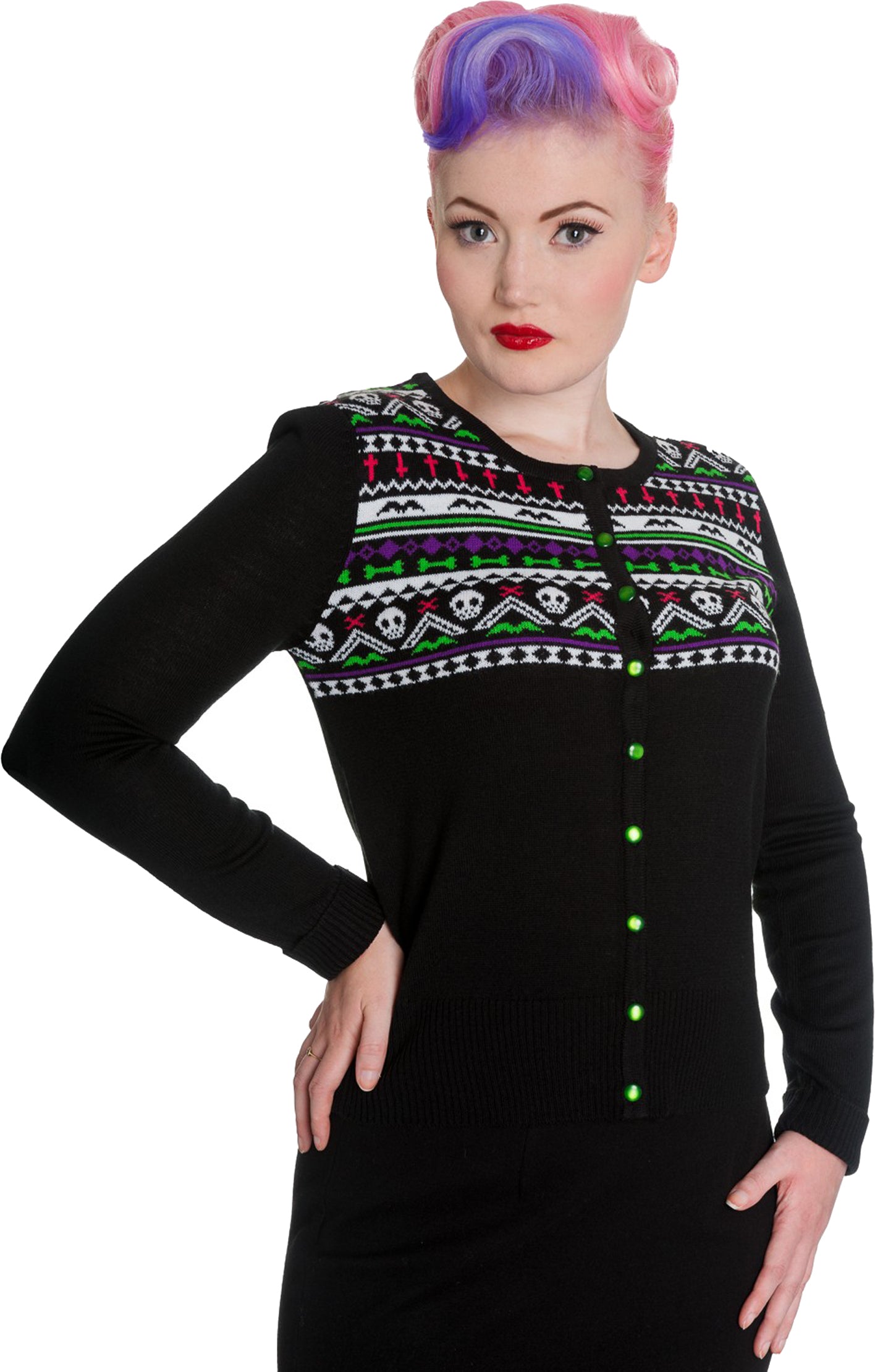 Hell_Bunny_MACABRE_Skull_Bones_and_Bats_CARDIGAN_Strickjacke