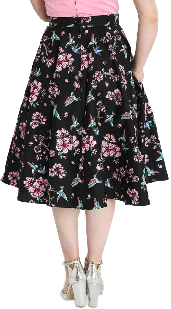 Hell_Bunny_MADISON_Vintage_KOLIBRI_Flower_BLUMEN_Swing_Skirt_TELLERROCK-3