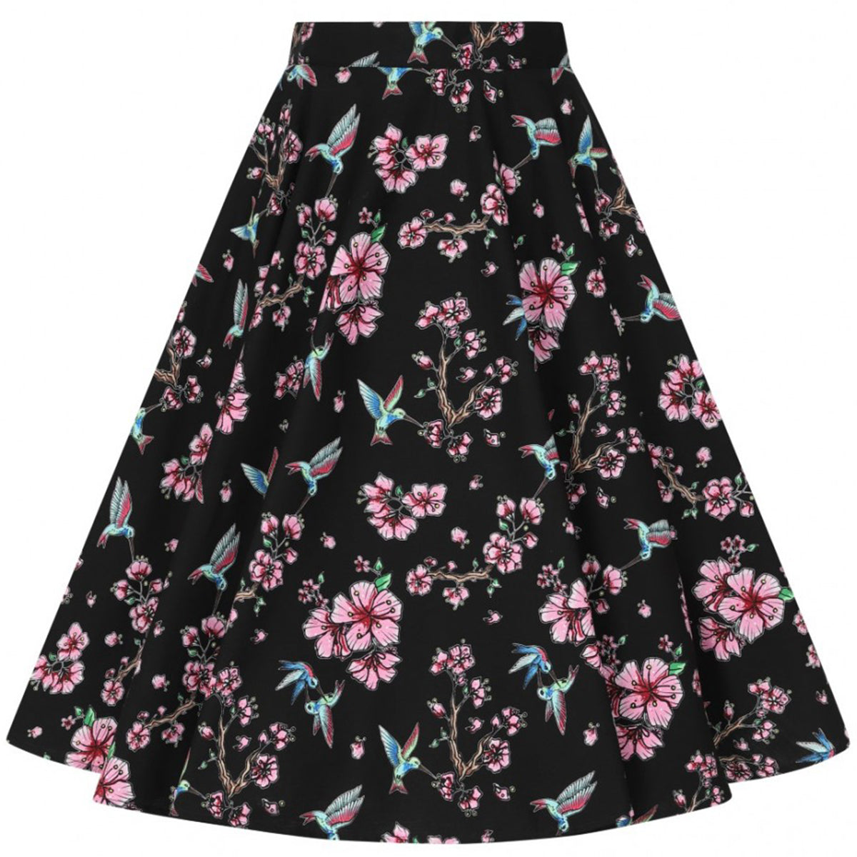 Hell_Bunny_MADISON_Vintage_KOLIBRI_Flower_BLUMEN_Swing_Skirt_TELLERROCK-4