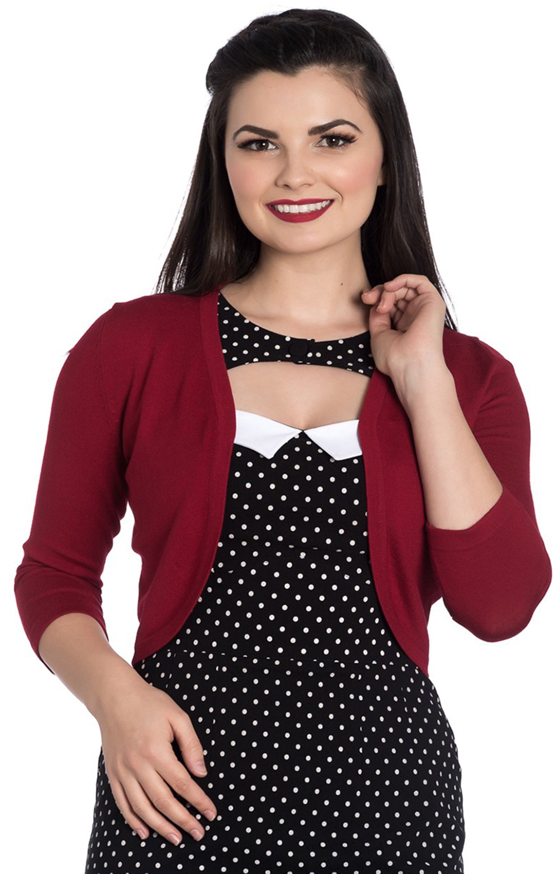 Hell_Bunny_MAGGIE_Vintage_KNITTED_Feinstrick_dreiviertel_Arm_BOLERO_Jacke_-_Rot_killer_kirscheRKFap5T7nUu6r