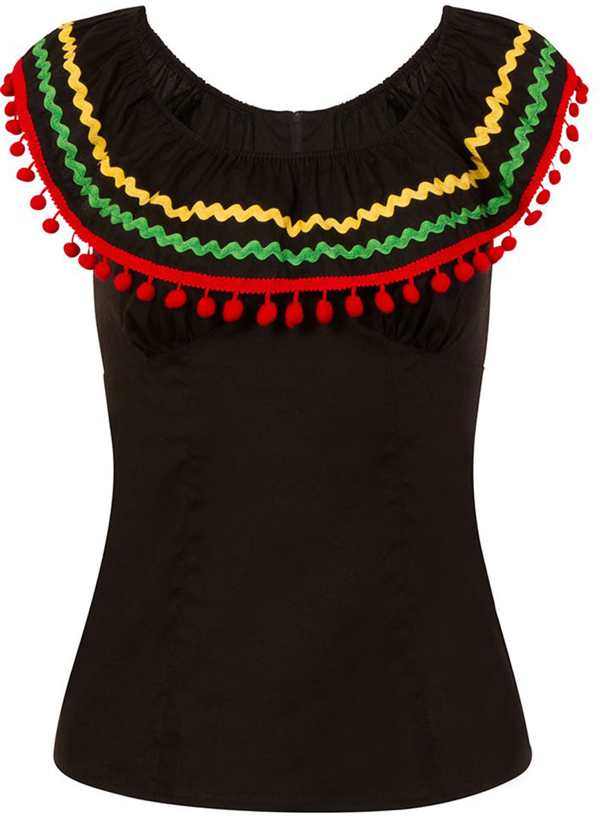 Hell_Bunny_MARIANNE_Vintage_CARMEN_Top_SHIRT_Pompom_Bluse-3