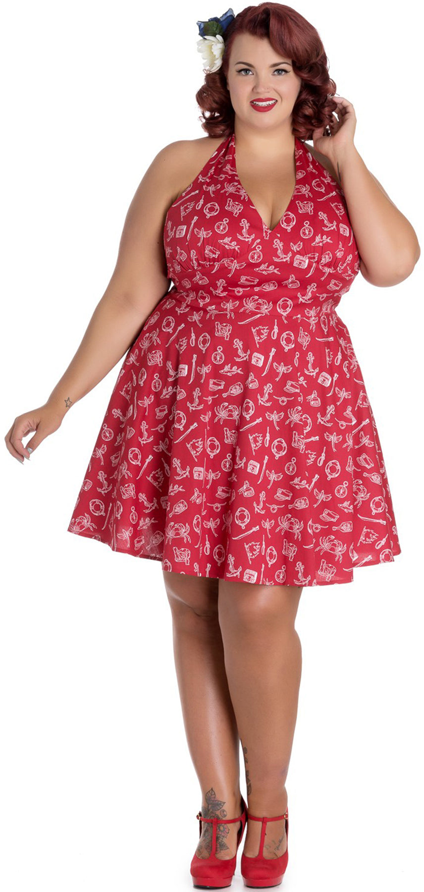 Hell_Bunny_MARIN_Sailor_NAUTICAL_Neckholder_Kleid_DRESS_Plus_Size_Rot_killer_kirscheZtJlbQpNK1NJQ