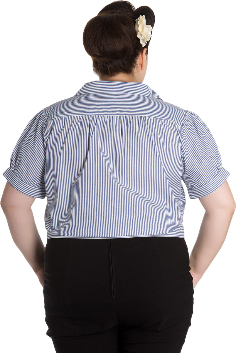 Hell_Bunny_MARION_Vintage_BUTTON_Kurzarm_HEMDBLUSE_Shirt_Plus_Size_Blau-2