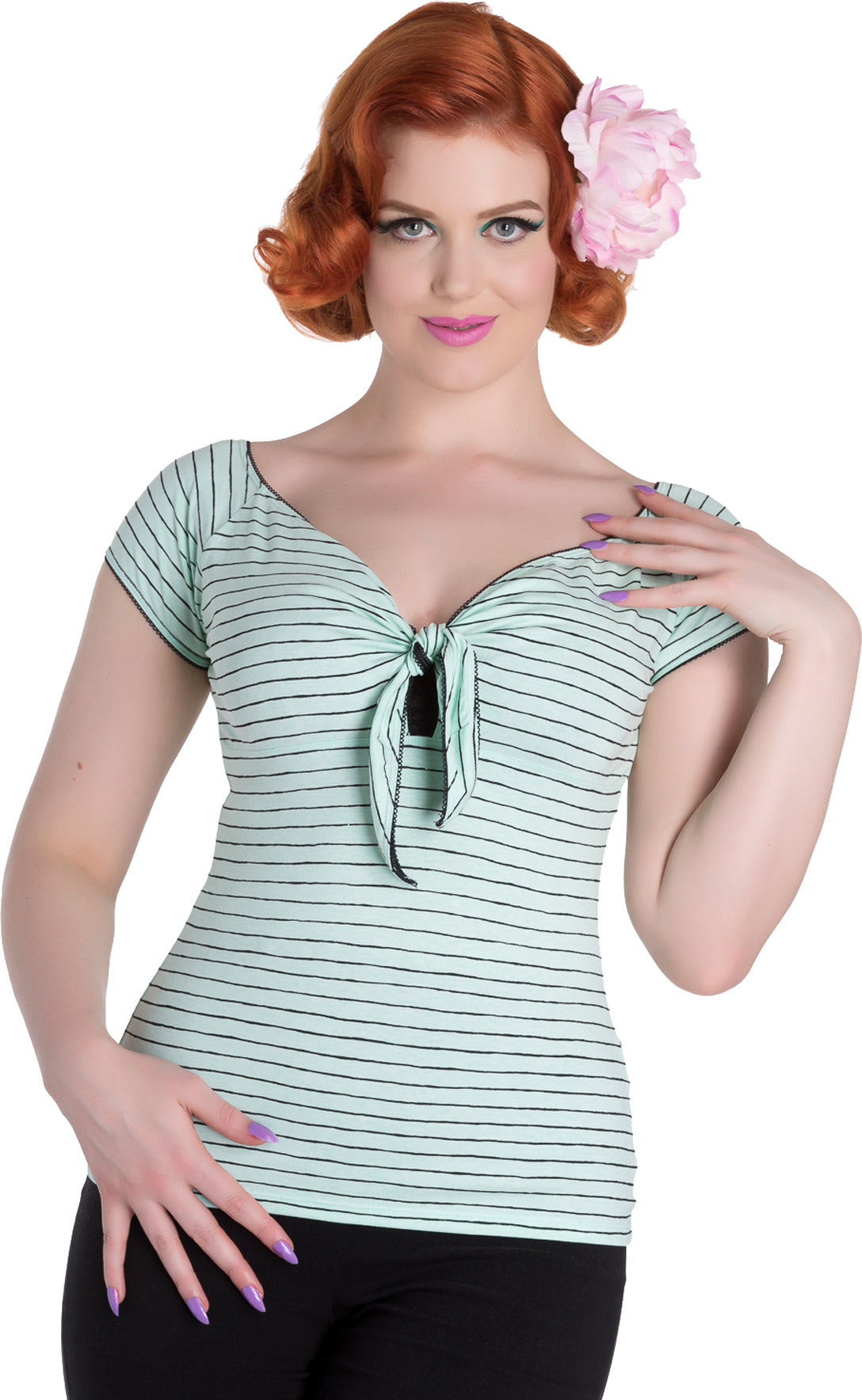 Hell_Bunny_MAURICETTE_Sailor_50s_STREIFEN_Ahoy_Knot_Tie_SHIRT_-_Mint