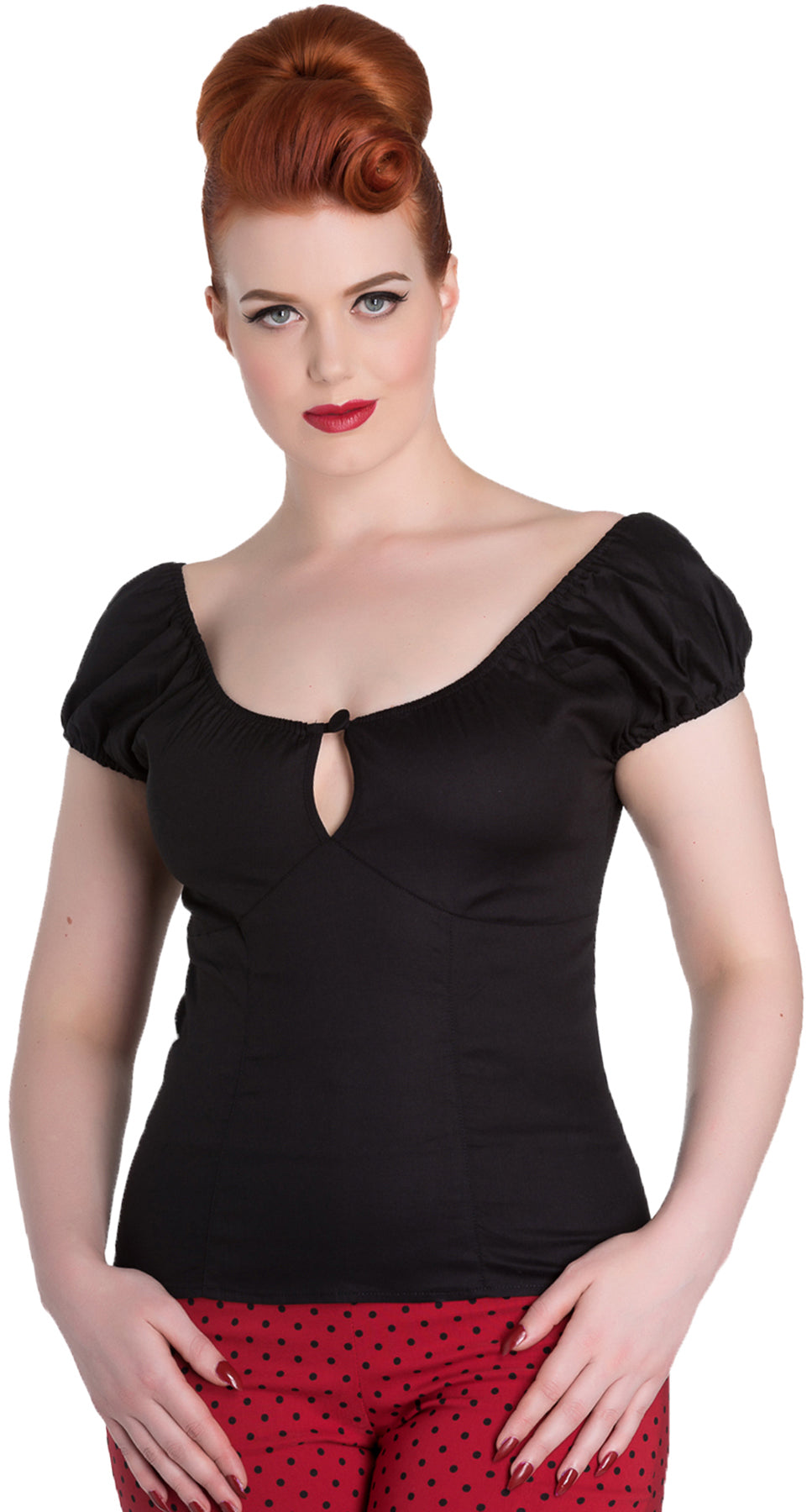 Hell_Bunny_MELISSA_Vintage_KEYHOLE_Classic_Retro_SHIRT_Bluse_Schwarz_killer_kirscheqzGcHmUbvvPr7