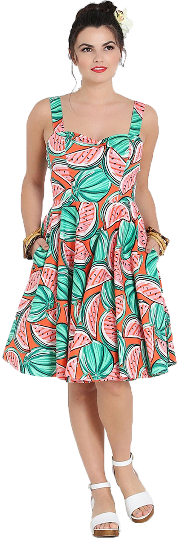 Hell_Bunny_MELONIE_50s_WATERMELON_Wassermelone_Traeger_SWING_KLEID_Dress_killer_kirscheARF9O5SFCBTLl