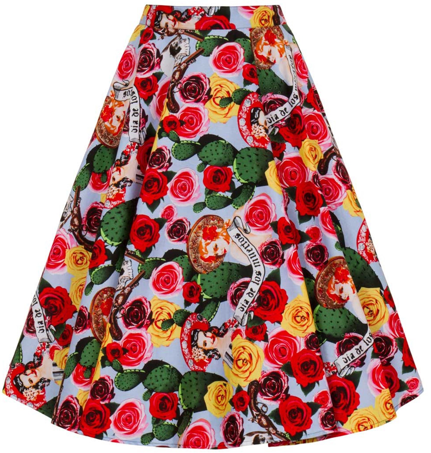 Hell_Bunny_MEXICO_Pin_Up_Girls_ROSEN_Flower_Skulls_SWING_Skirt_TELLERROCK_killer_kirsche_1