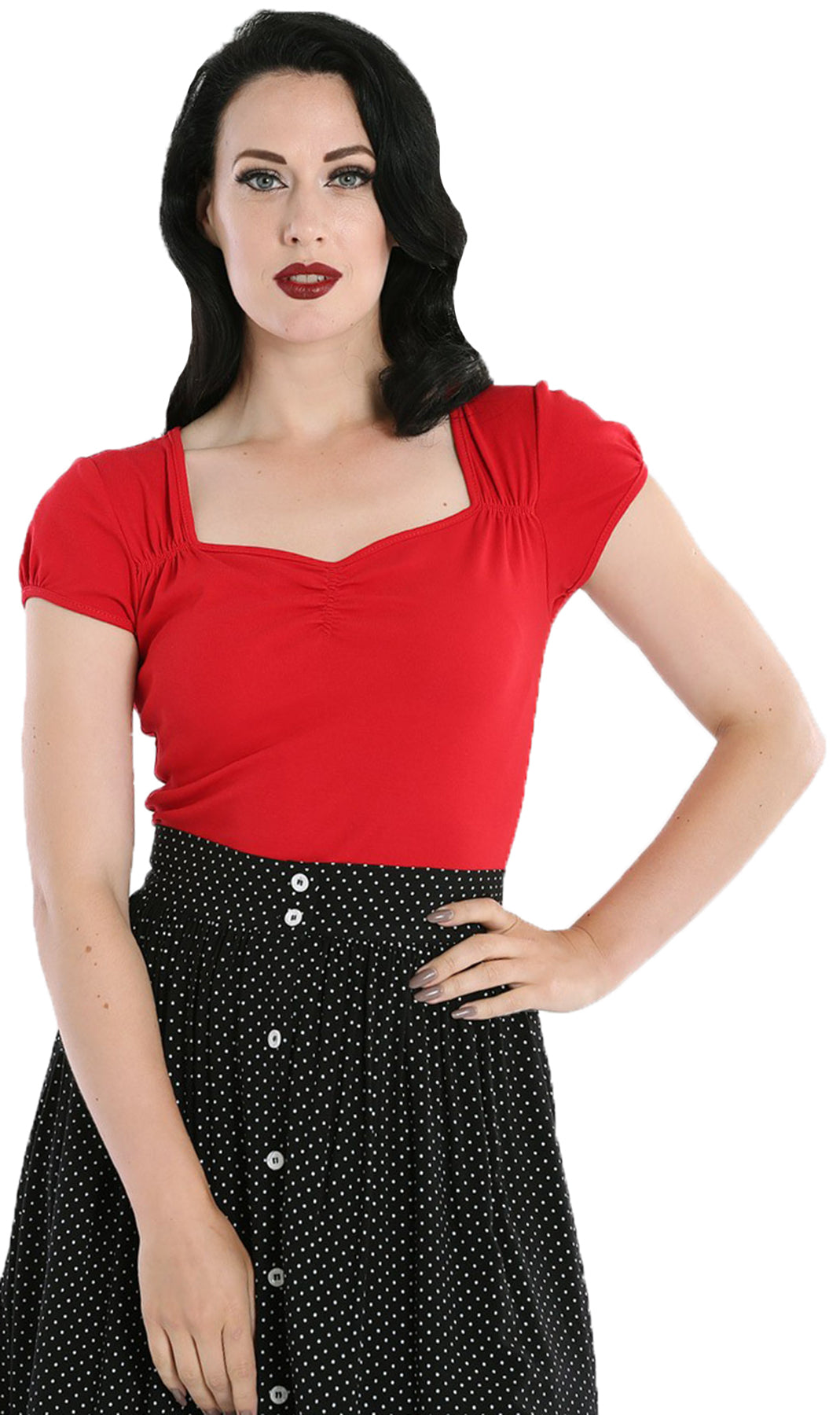 Hell_Bunny_MIA_Vintage_SWEETHEART_Kurzarm_STRETCH_SHIRT_Oberteil_Rot-1