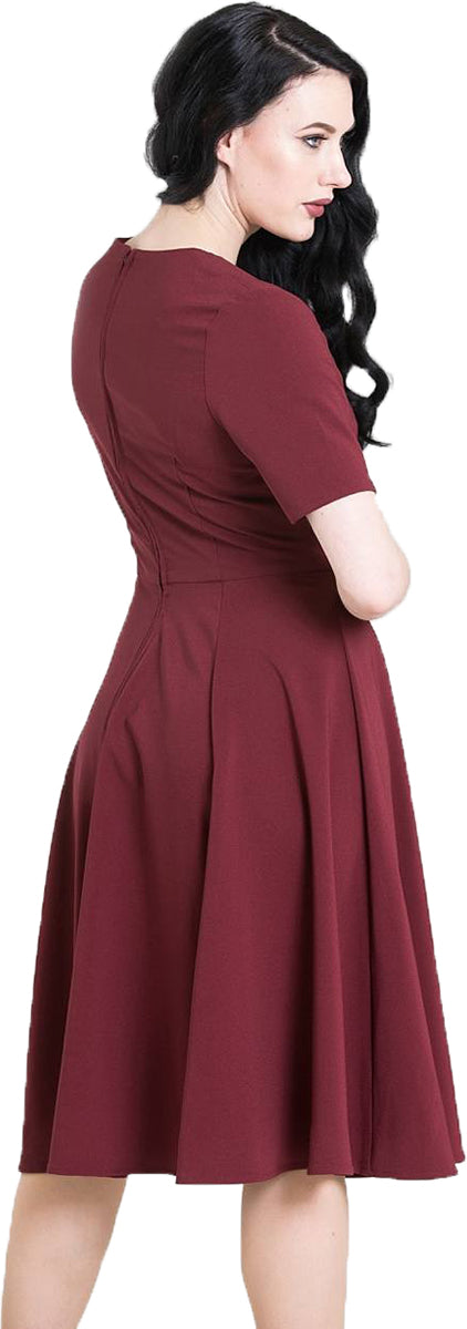 Hell_Bunny_MILAY_Vintage_40s_Blumen_BUTTONED_Swing_Dress_KLEID_Rot-33Eam7ZyJCpNv8