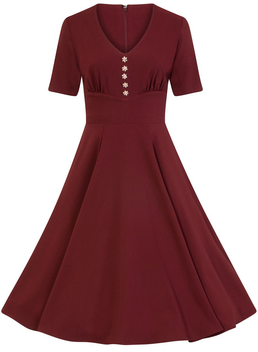 Hell_Bunny_MILAY_Vintage_40s_Blumen_BUTTONED_Swing_Dress_KLEID_Rot-4TYxSuqdnXTVC8