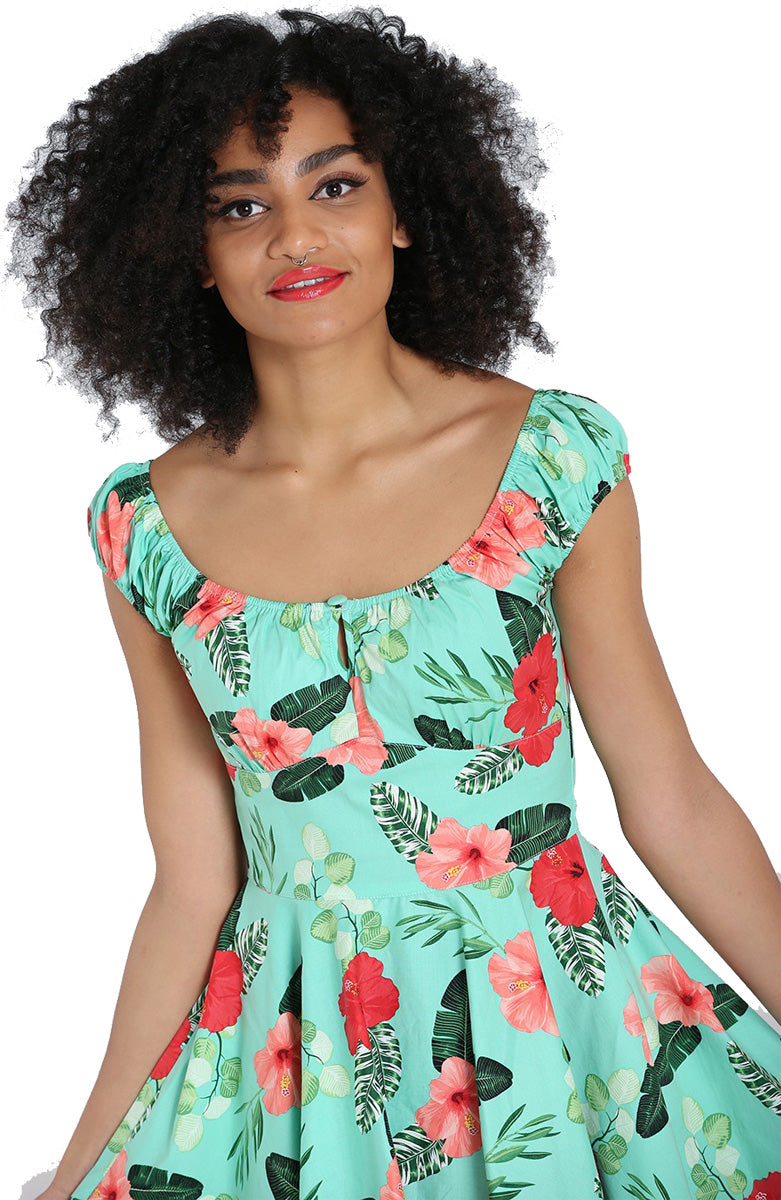 Hell_Bunny_MOANA_Tropical_HIBISKUS_Blumen_Kurzarm_50s_SWING_KLEID_Dress_killer_kirsche_1iM5j7lQGzR1ic