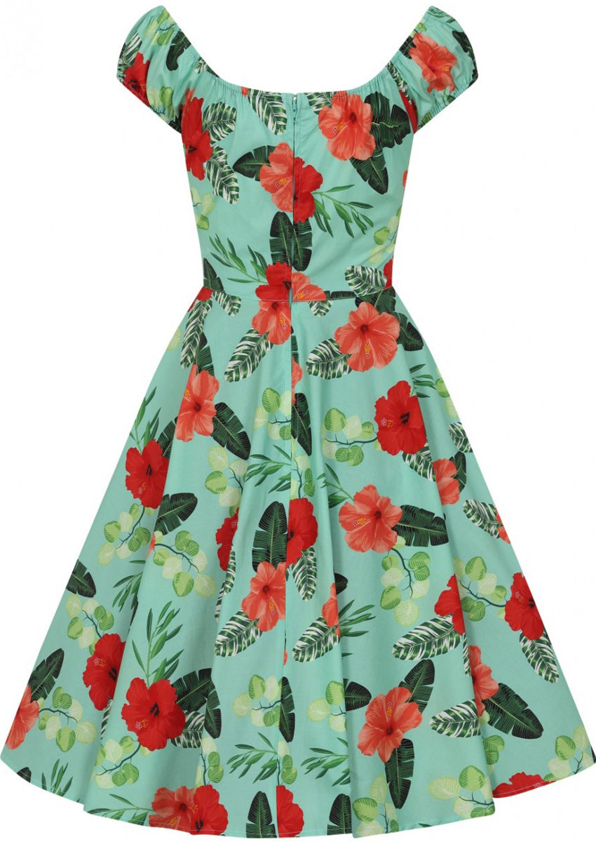 Hell_Bunny_MOANA_Tropical_HIBISKUS_Blumen_Kurzarm_50s_SWING_KLEID_Dress_killer_kirsche_4Pl6NMyixuyjh7