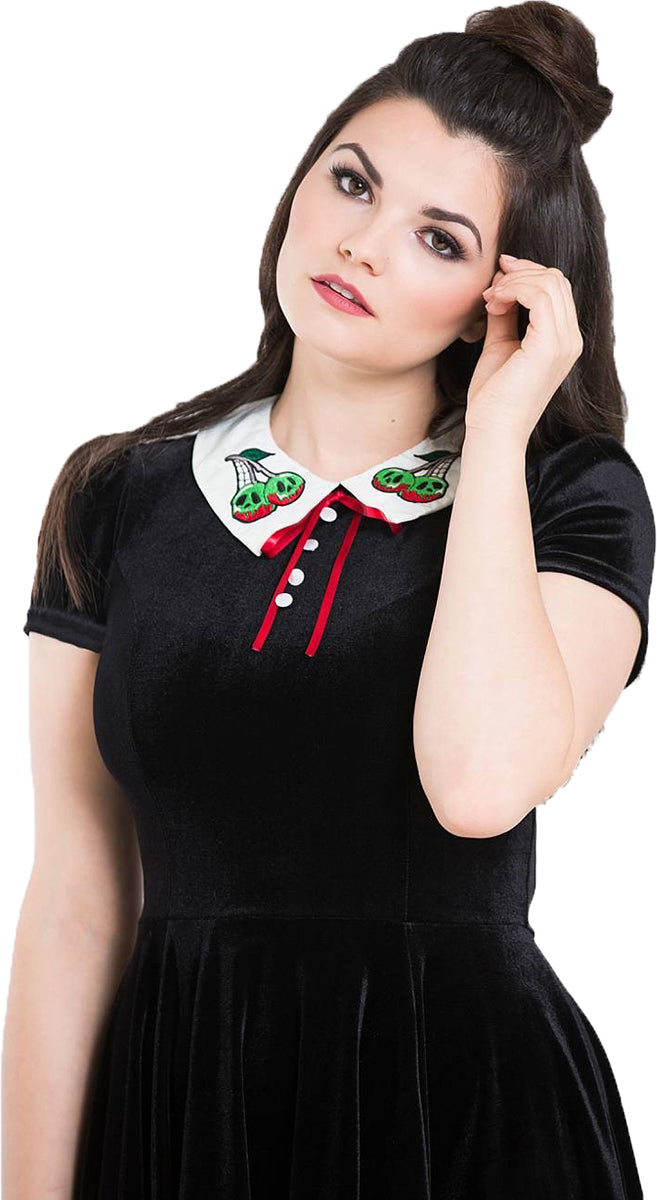 Hell_Bunny_NIGHTSHADE_Velvet_Bubikragen_CHERRY_SKULL_Mini_Dress_KLEID-2