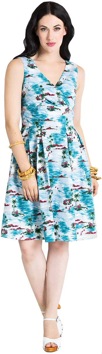 Hell_Bunny_NISSI_50s_Tropical_Island_HIBISKUS_Traeger_SWING_DRESS_Kleid-1