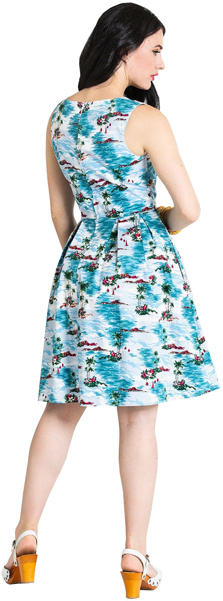 Hell_Bunny_NISSI_50s_Tropical_Island_HIBISKUS_Traeger_SWING_DRESS_Kleid-3