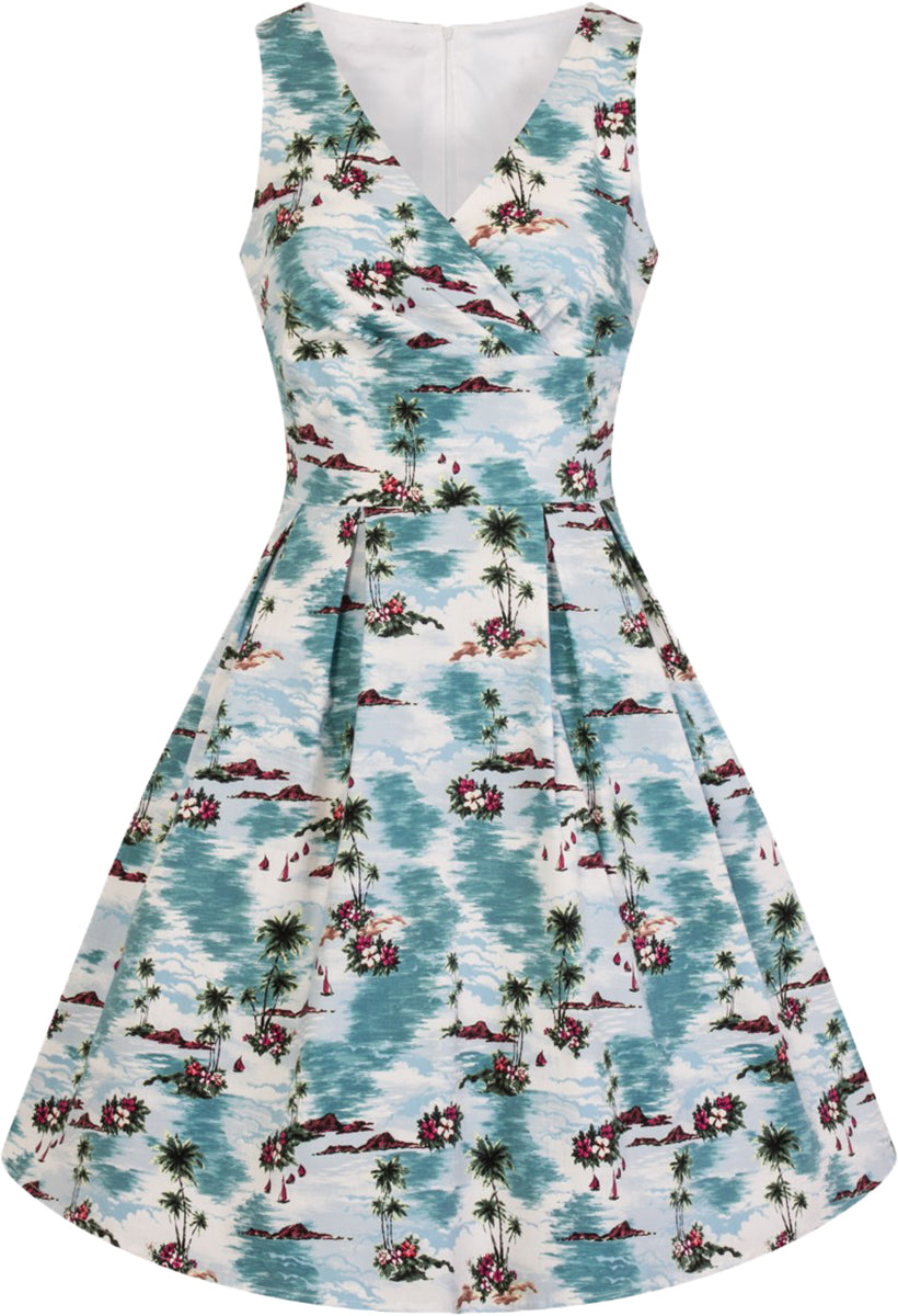 Hell_Bunny_NISSI_50s_Tropical_Island_HIBISKUS_Traeger_SWING_DRESS_Kleid-4