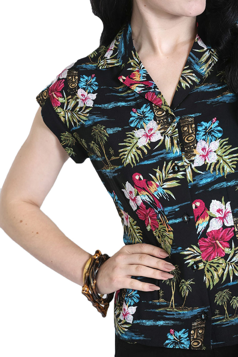 Hell_Bunny_NOA_NOA_Tropical_HIBISKUS_Parrot_Kurzarm_TIKI_BLUSE_Shirt-2