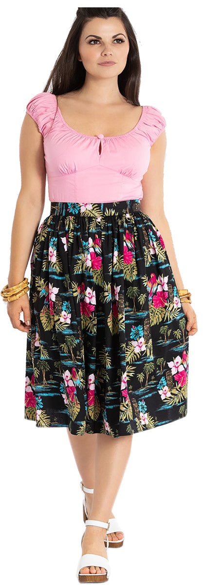 Hell_Bunny_NOA_NOA_Tropical_TIKI_Parrot_Hibiskus_Swing_Skirt_ROCK_Plus_Size-1
