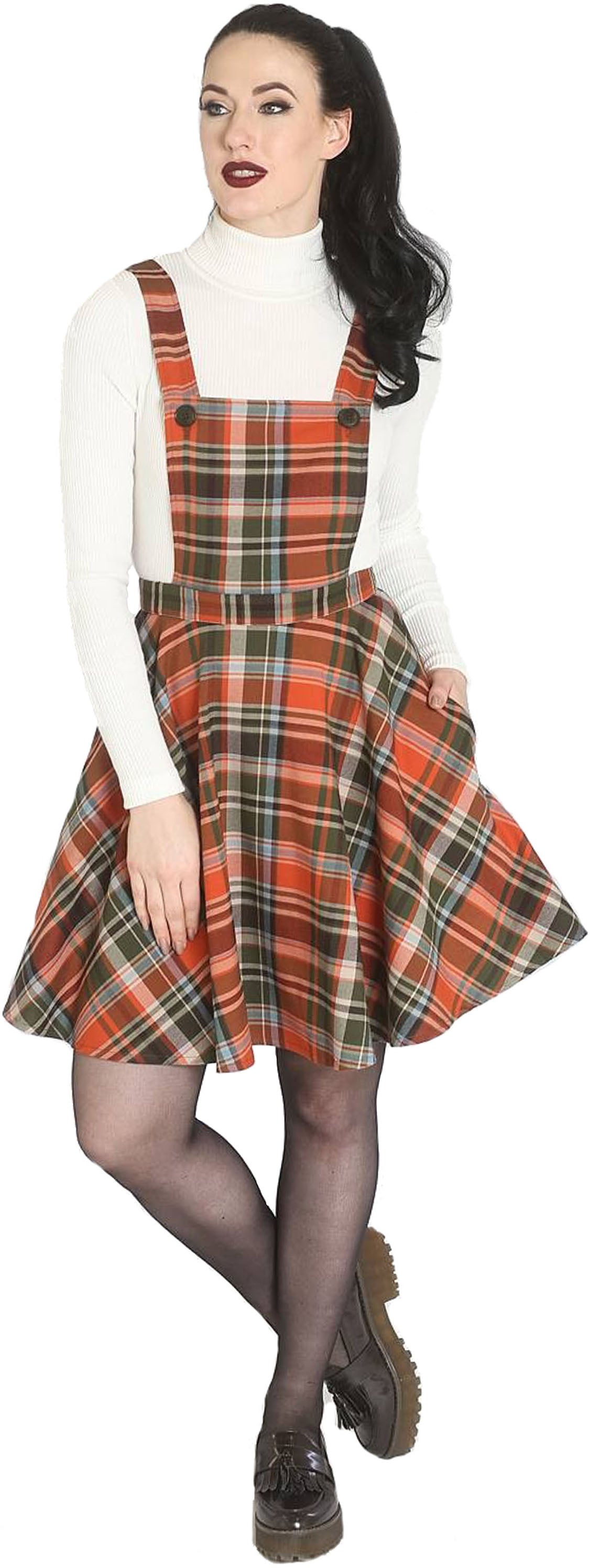 Hell_Bunny_OKTOBER_Vintage_Karo_Tartan_PINAFORE_Swing_Rock_LATZKLEID