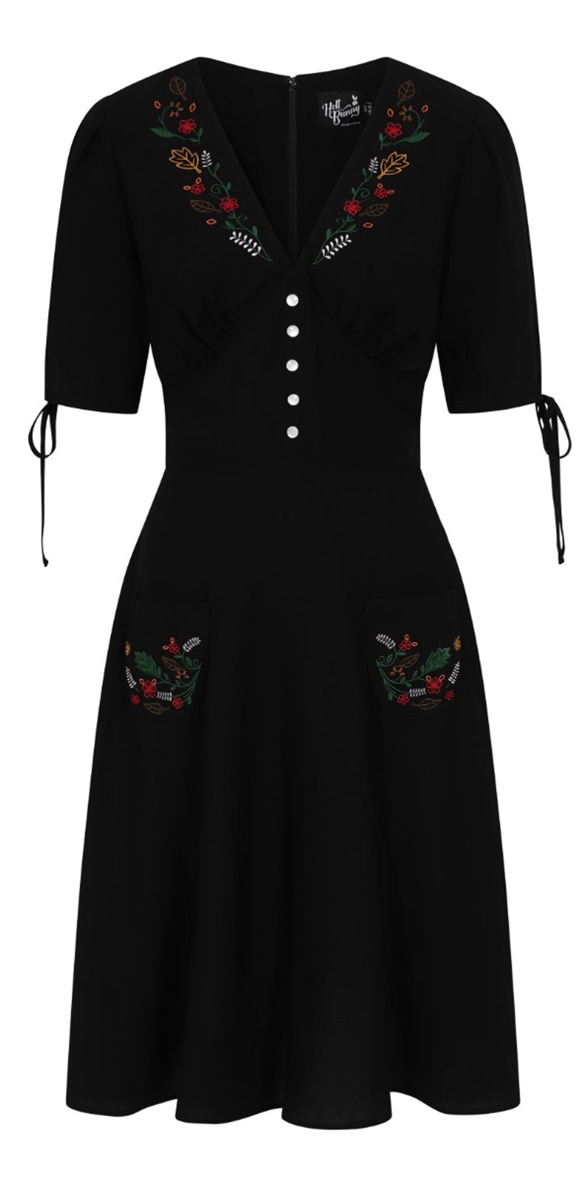 Hell_Bunny_OLIVVIA_FOLKLORE_Autumn_Flowers_HALBARM_V-Neck_A-LINIE_DRESS_Kleid-4