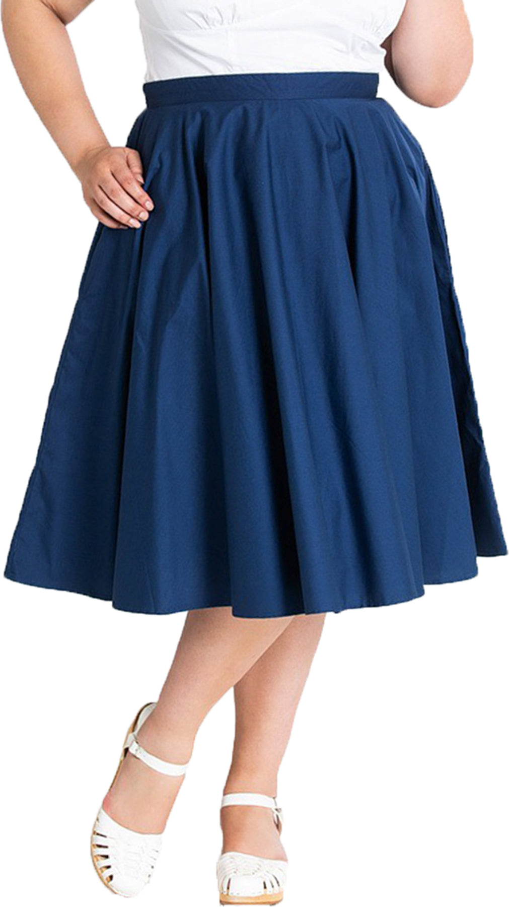 Hell_Bunny_PAULA_Vintage_50s_Basic_SWING_Skirt_TELLERROCK_Plus_Size_Navy_killer_kirsche