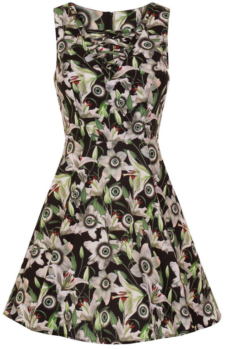 Hell_Bunny_PEEPERS_Floral_LILIEN_Augen_EYEBALL_MINI_Swing_Dress_KLEID-3XeItxY14Cj4Uu