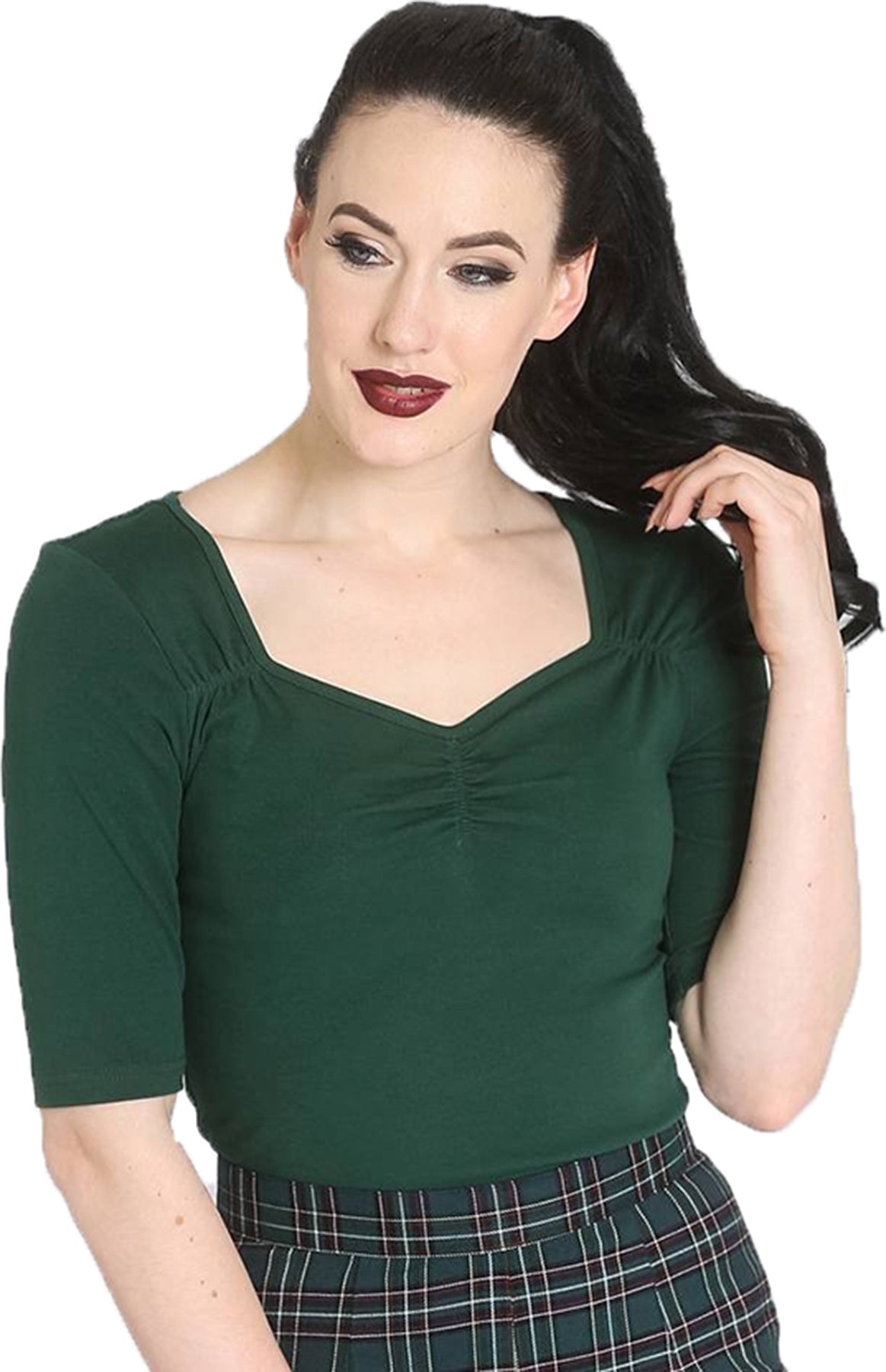 Hell_Bunny_PHILIPPA_Vintage_BASIC_dreiviertel_Arm_RETRO_Oberteil_SHIRT_Gruenw2bgepiNoyiwM
