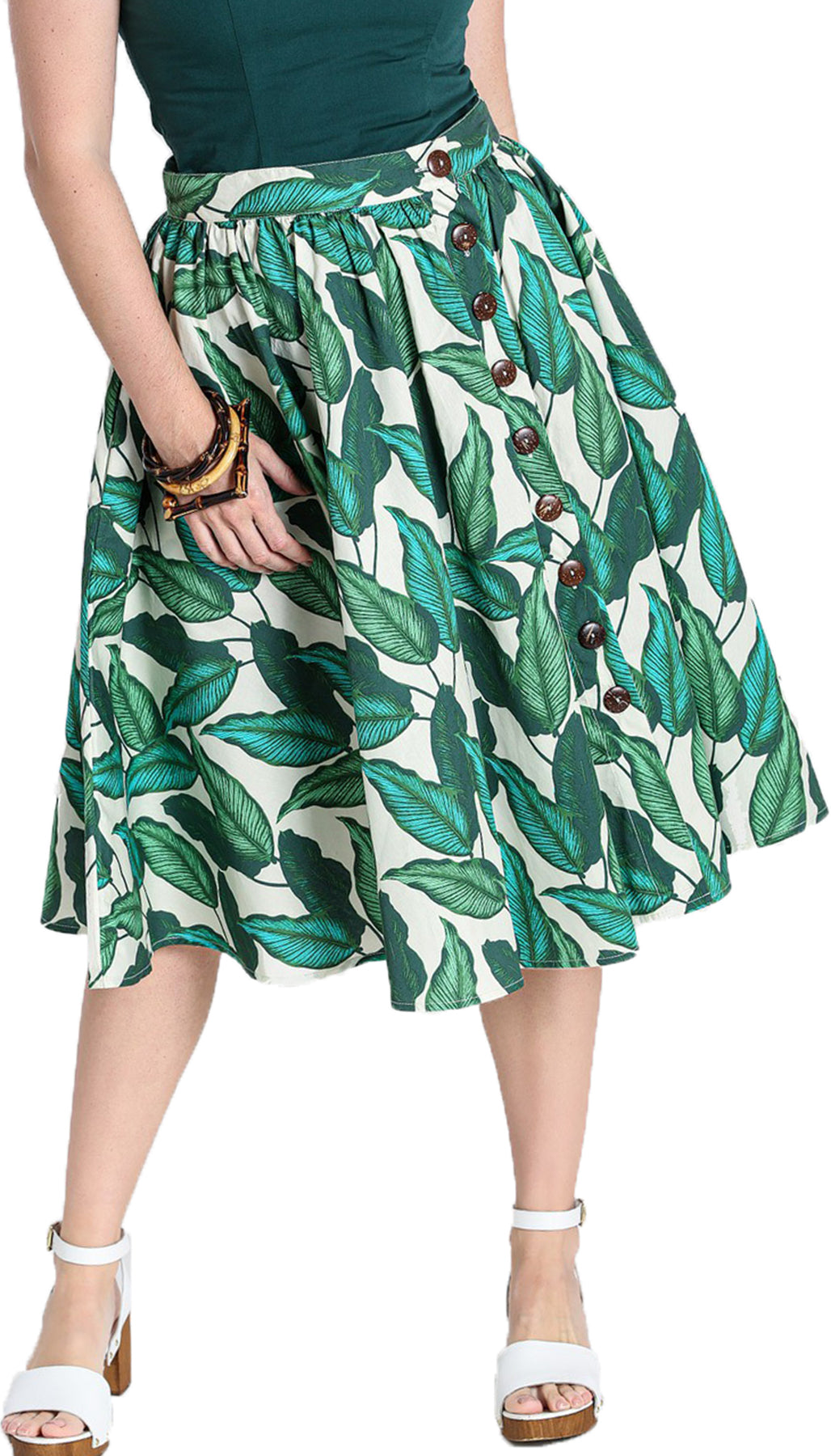 Hell_Bunny_RAINFOREST_Tropical_Leaves_BUTTONED_Vintage_SWING_SKIRT_Rock_Killer_Kirsche-1