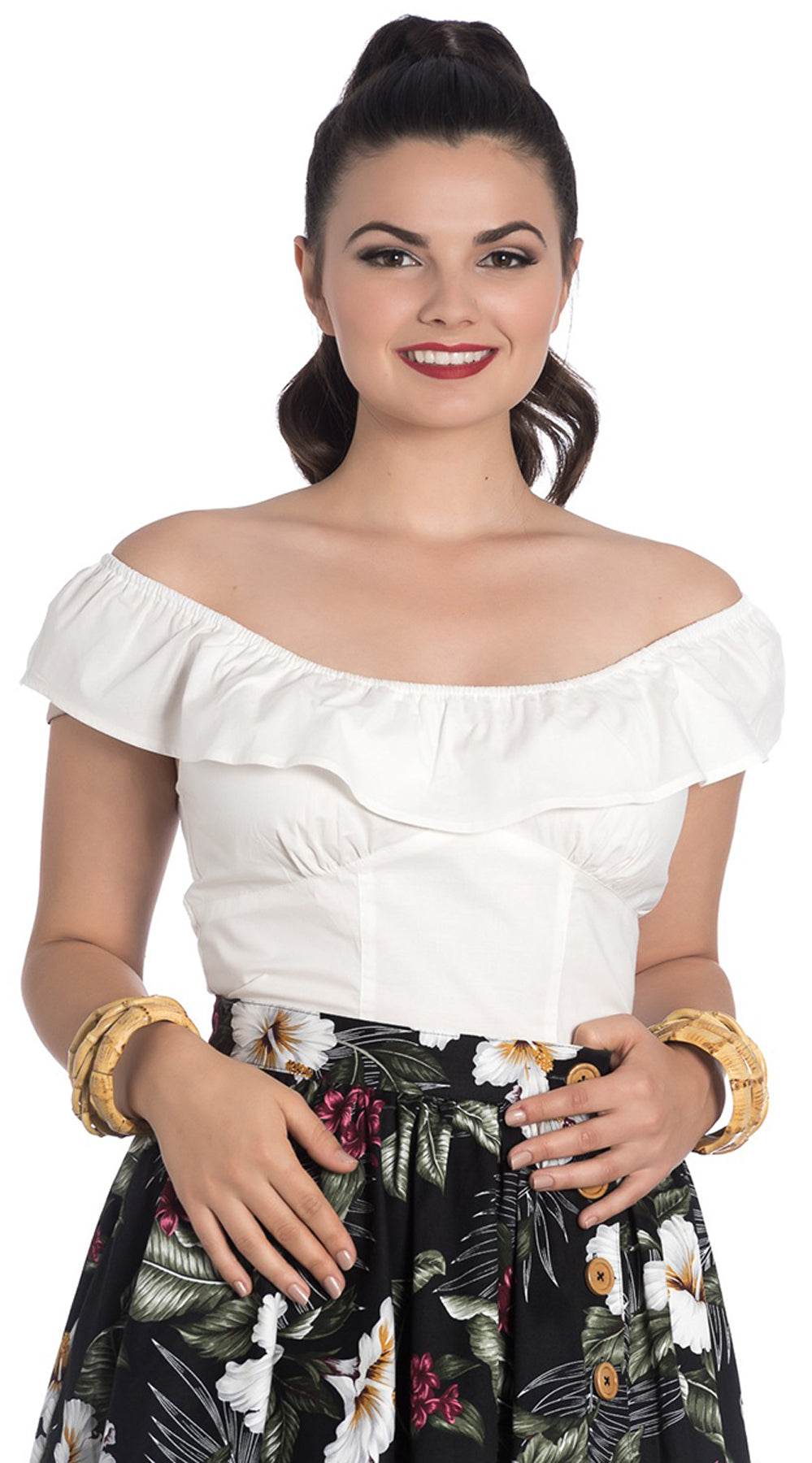 Hell_Bunny_RIO_Classic_FRILL_TOP_Vintage_RueSCHE_Retro_SHIRT_Bluse_-_Ivory_killer_kirscheR9rZt0Wruq9jX